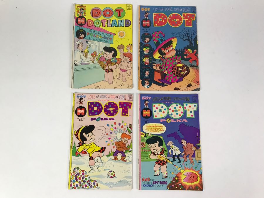 (4) Dot Dot-Land #63, Little Dot #156, 157, 159 Comic Books