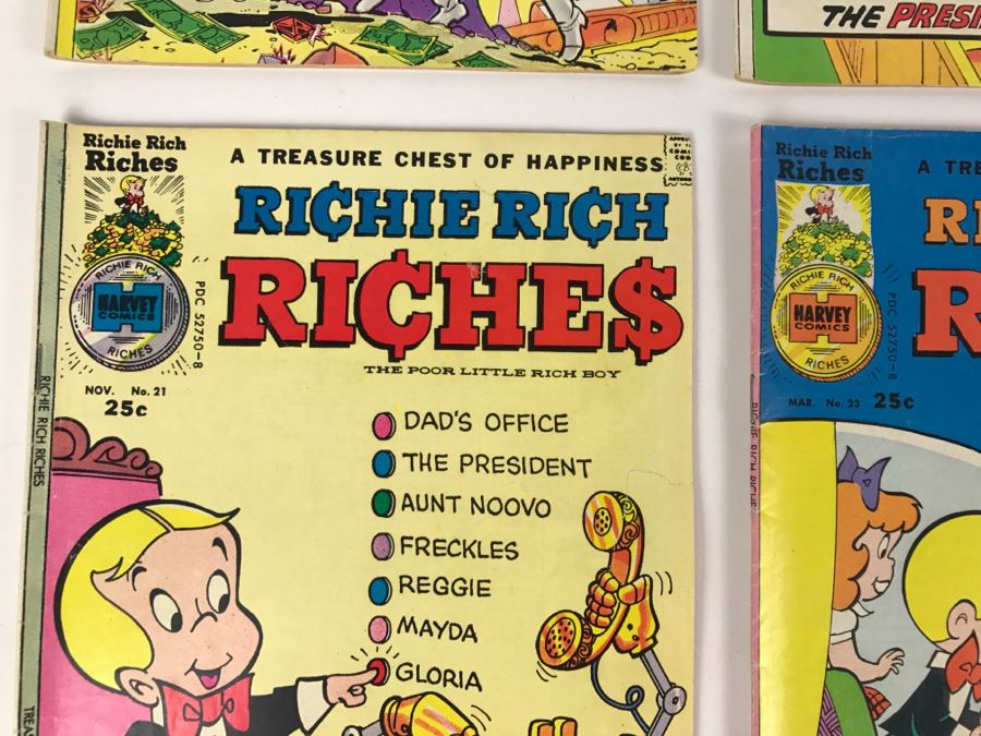 (7) Richie Rich Riches #17, 18, 19, 20, 21, 23, 25 Comic Books [Photo 9]