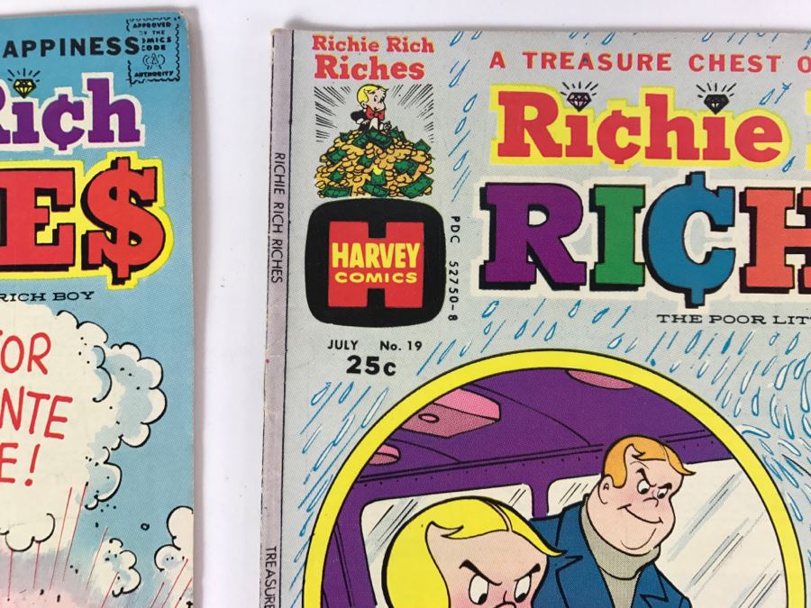 (7) Richie Rich Riches #17, 18, 19, 20, 21, 23, 25 Comic Books [Photo 5]