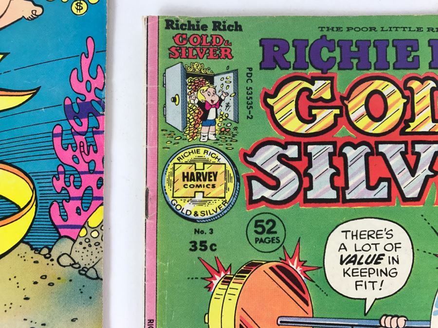 (5) Richie Rich Gold & Silver #1, 1, 3, 6, Richie Rich Dot #1 Comic Books [Photo 5]