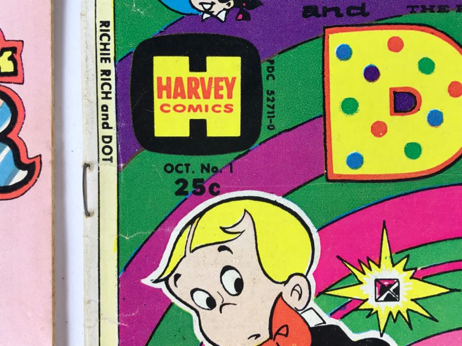 (5) Richie Rich Gold & Silver #1, 1, 3, 6, Richie Rich Dot #1 Comic Books [Photo 8]