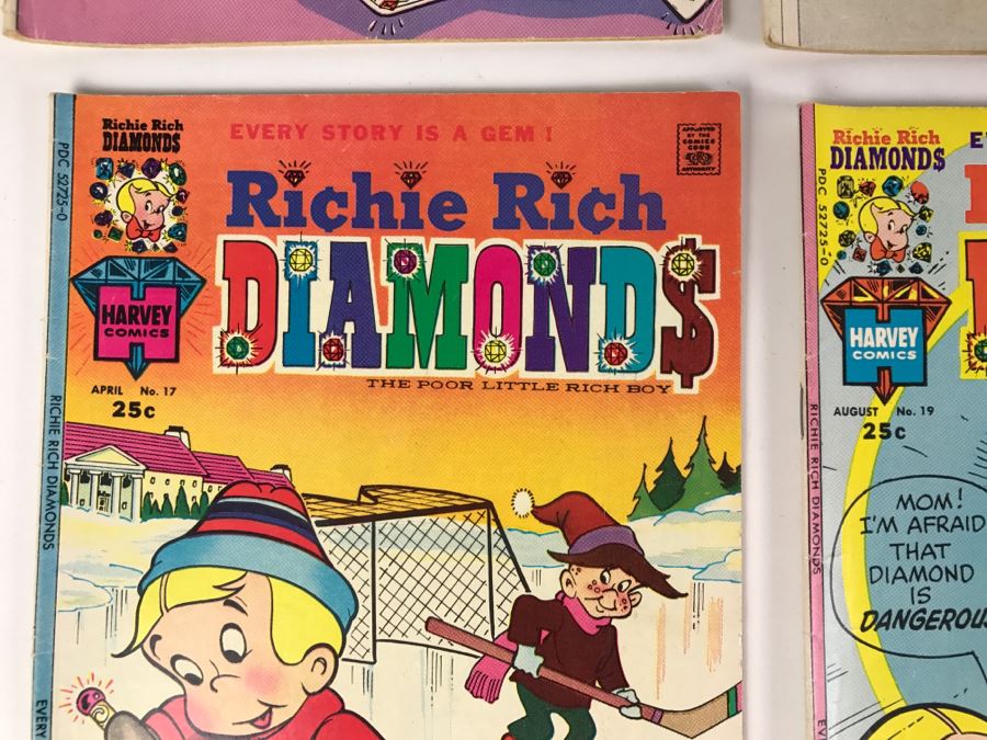 (9) Richie Rich Diamonds #10, 12, 13, 14, 16, 17, 19, 22, 24 Comic Books [Photo 9]