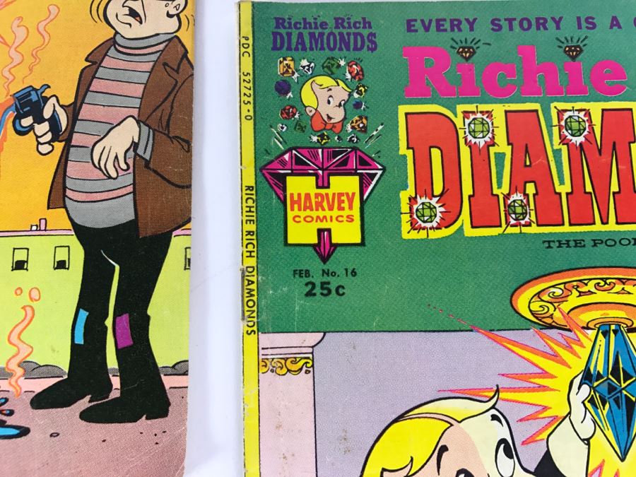 (9) Richie Rich Diamonds #10, 12, 13, 14, 16, 17, 19, 22, 24 Comic Books [Photo 7]