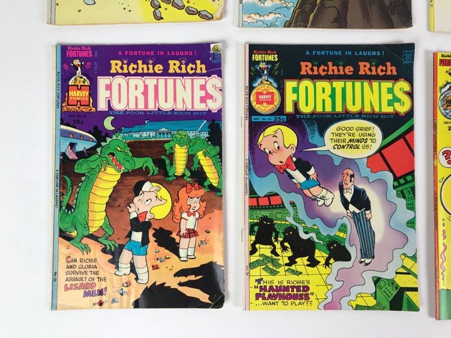 (6) Richie Rich Fortunes #19, 20, 21, 22, 24, 29 Comic Books [Photo 6]