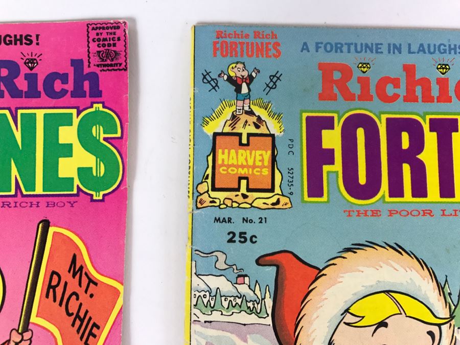 (6) Richie Rich Fortunes #19, 20, 21, 22, 24, 29 Comic Books [Photo 5]
