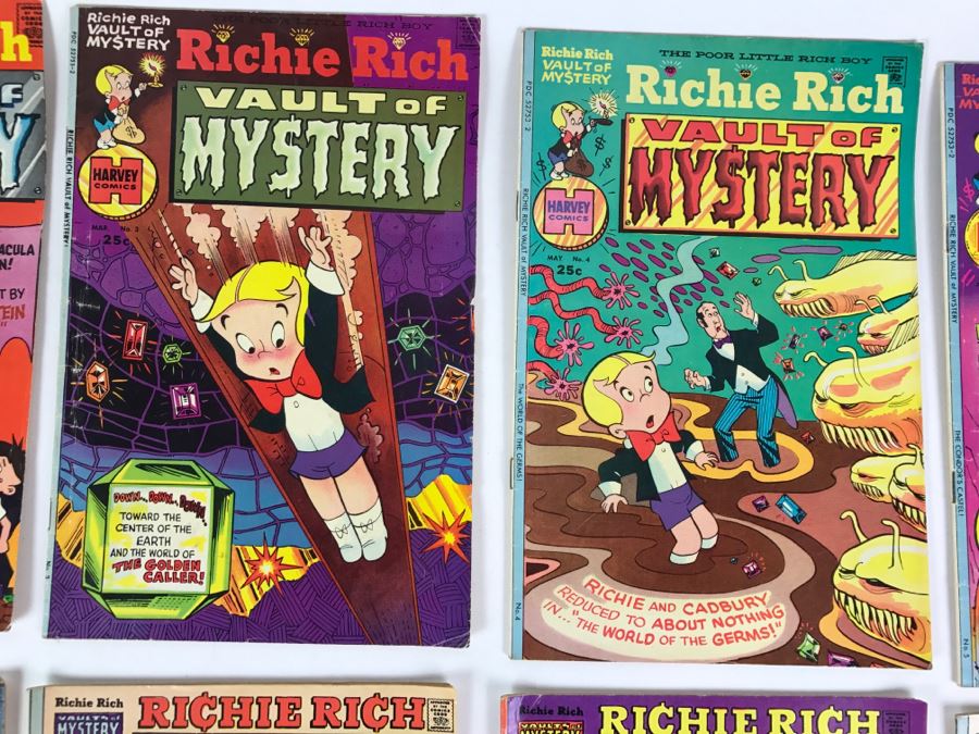 (10) Richie Rich Vault Of Mystery #1, 2, 3, 4, 5, 6, 7, 8, 10, 11 Comic Books [Photo 4]
