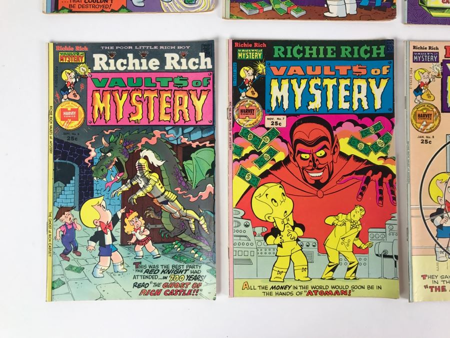 (10) Richie Rich Vault Of Mystery #1, 2, 3, 4, 5, 6, 7, 8, 10, 11 Comic Books [Photo 9]