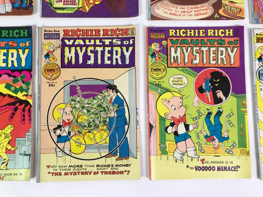 (10) Richie Rich Vault Of Mystery #1, 2, 3, 4, 5, 6, 7, 8, 10, 11 Comic Books [Photo 11]