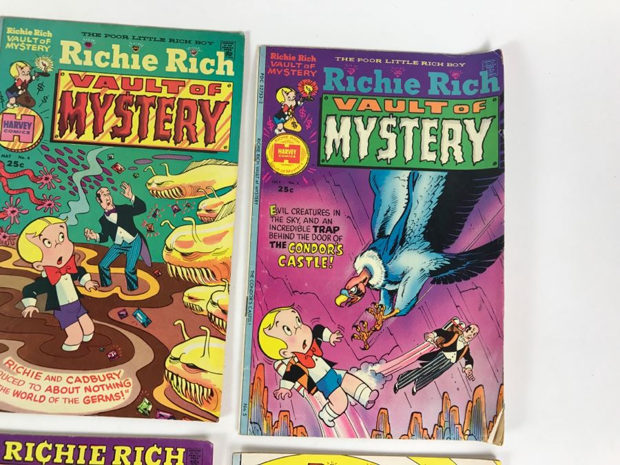 (10) Richie Rich Vault Of Mystery #1, 2, 3, 4, 5, 6, 7, 8, 10, 11 Comic Books [Photo 6]