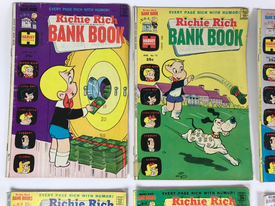 (11) Richie Rich Bank Book #11, 12, 13, 14, 15, 16, 17, 18, 20, 21, 24 Comic Books [Photo 2]
