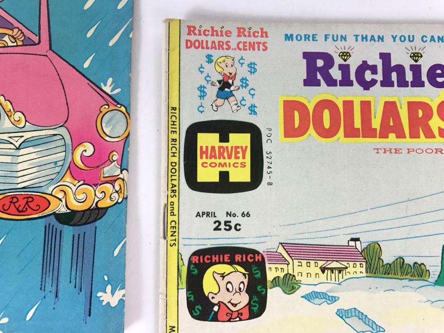 (9) Richie Rich Dollars And Cents #40, 60, 63, 64, 66, 67, 69, 70, 71 Comic Books [Photo 7]