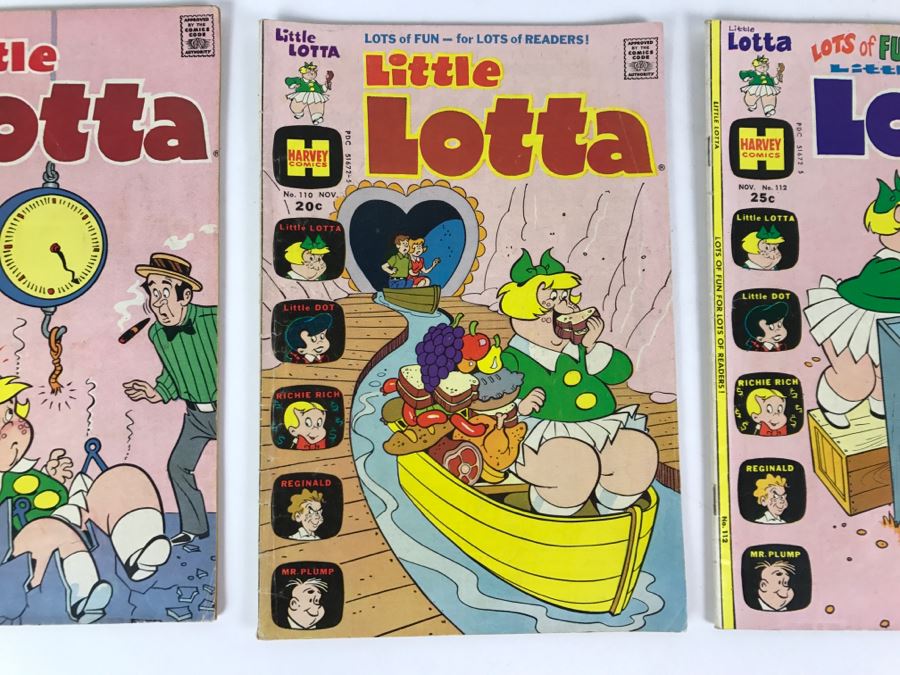 (3) Little Lotta #108, 110, 112 Comic Books [Photo 4]