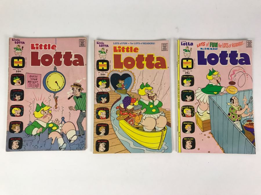 (3) Little Lotta #108, 110, 112 Comic Books [Photo 1]