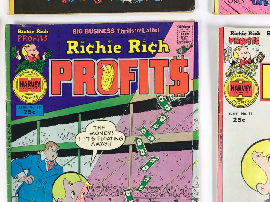 (8) Richie Rich Profits #1, 3, 5, 6, 7, 9, 10, 11 Comic Books [Photo 9]