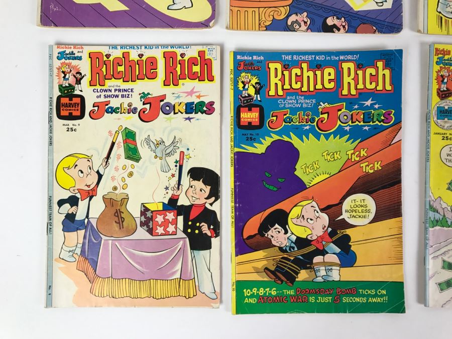 (10) Richie Rich And Jackie Jokers #1, 4, 5, 6, 7, 9, 10, 13, 15, 16 Comic Books [Photo 8]