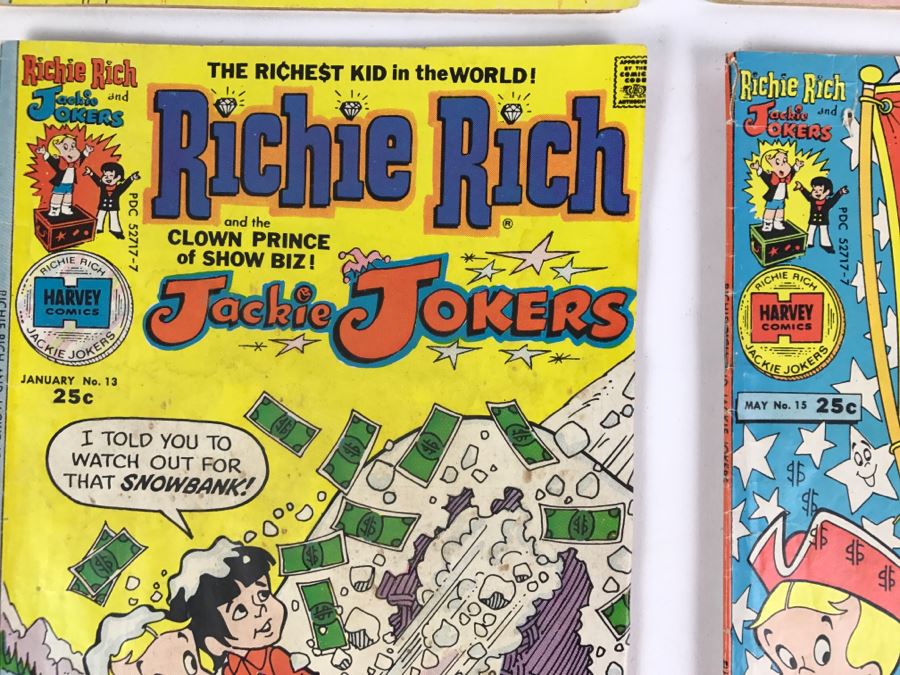 (10) Richie Rich And Jackie Jokers #1, 4, 5, 6, 7, 9, 10, 13, 15, 16 Comic Books [Photo 11]