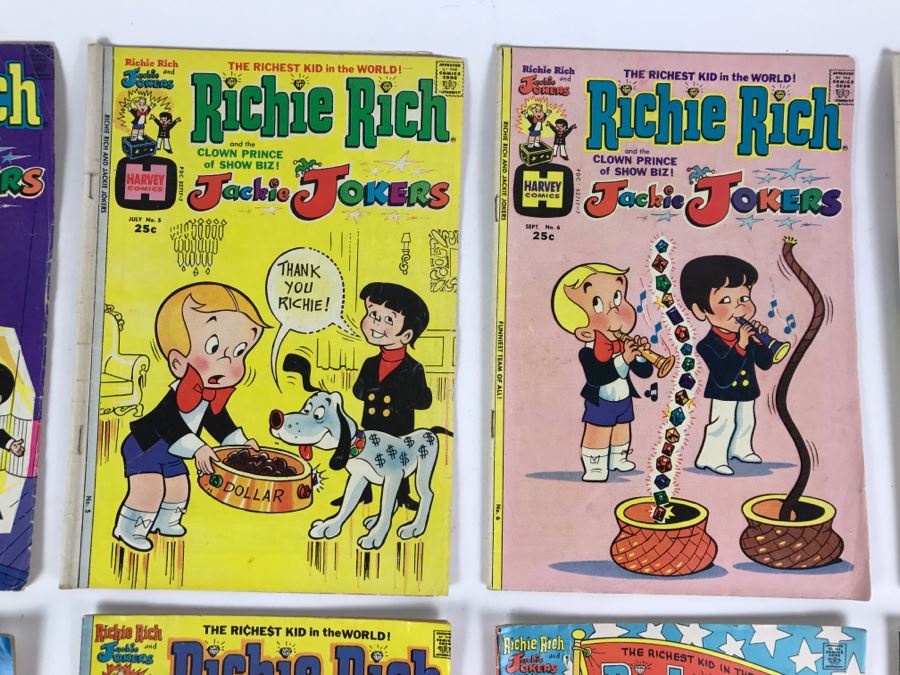 (10) Richie Rich And Jackie Jokers #1, 4, 5, 6, 7, 9, 10, 13, 15, 16 Comic Books [Photo 4]