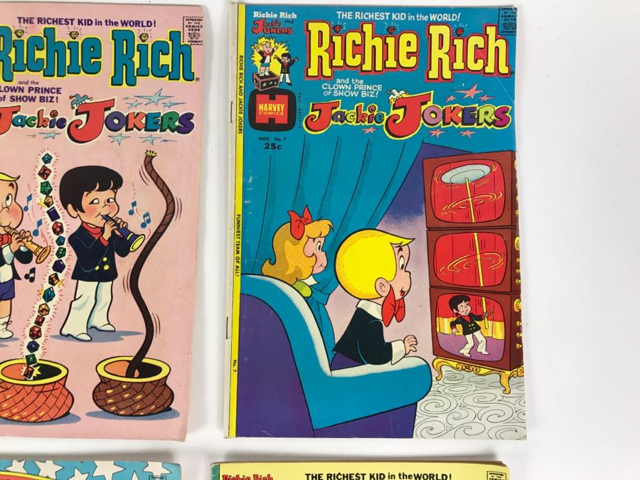 (10) Richie Rich And Jackie Jokers #1, 4, 5, 6, 7, 9, 10, 13, 15, 16 Comic Books [Photo 6]