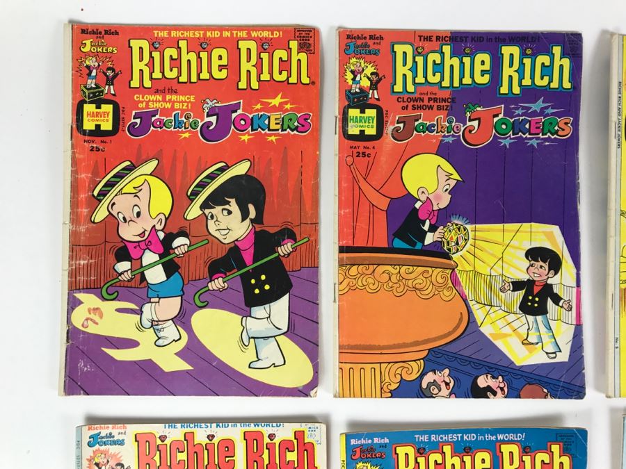 (10) Richie Rich And Jackie Jokers #1, 4, 5, 6, 7, 9, 10, 13, 15, 16 Comic Books [Photo 2]