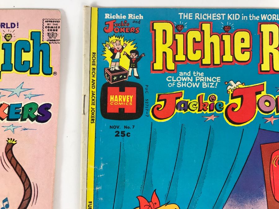 (10) Richie Rich And Jackie Jokers #1, 4, 5, 6, 7, 9, 10, 13, 15, 16 Comic Books [Photo 7]