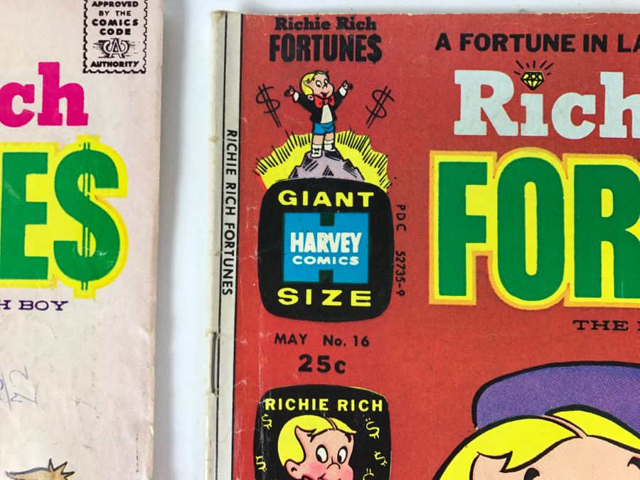 (6) Richie Rich Fortunes #13, 17, 18, 23, 14, 16 Comic Books [Photo 10]