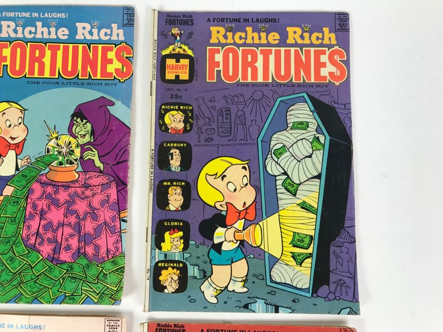 (6) Richie Rich Fortunes #13, 17, 18, 23, 14, 16 Comic Books [Photo 4]