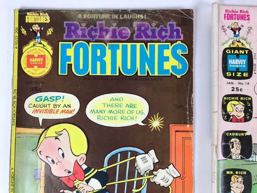 (6) Richie Rich Fortunes #13, 17, 18, 23, 14, 16 Comic Books [Photo 7]
