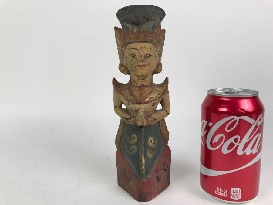 Vintage Indonesian Wood Carving Statue