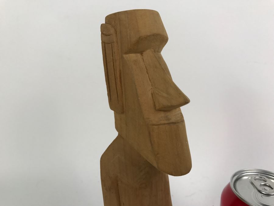 Vintage Carved Wood Easter Island Sculpture [Photo 2]