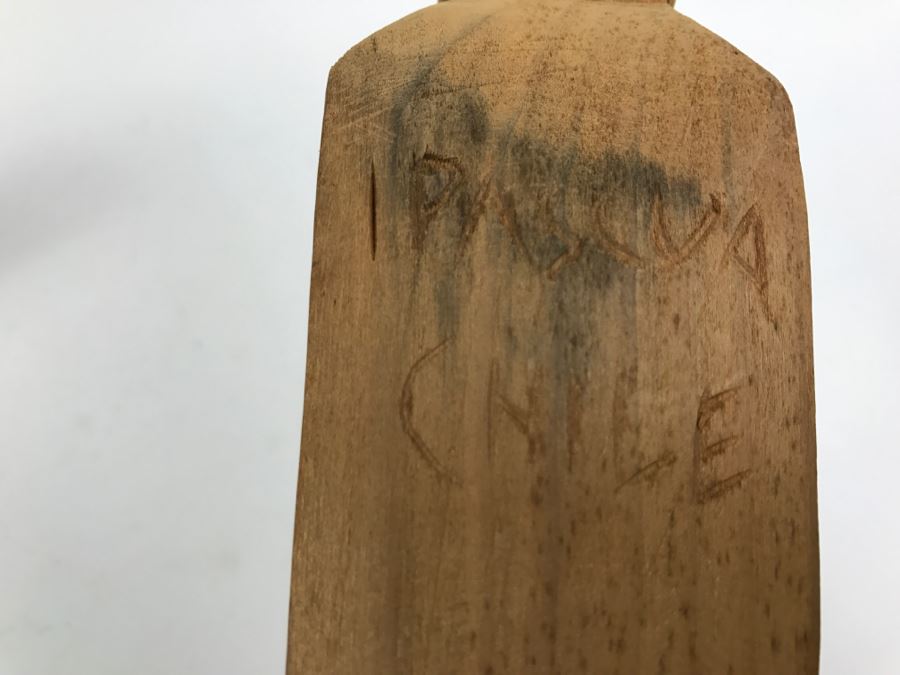 Vintage Carved Wood Easter Island Sculpture [Photo 6]