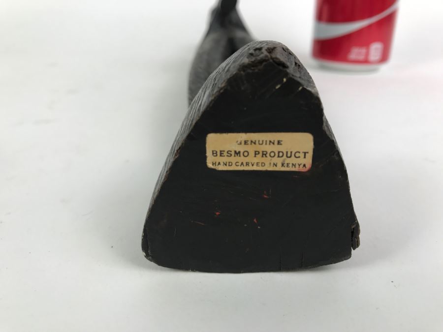 Hand Carved African Sculpture Kenya Genuine Besmo Product [Photo 10]