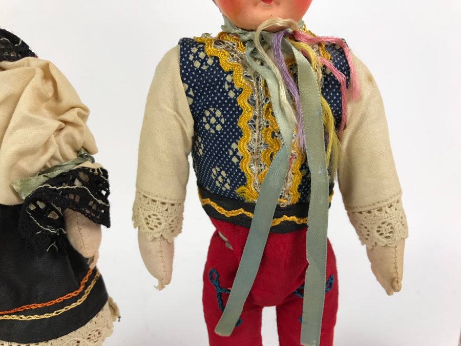 Pair Of Vintage Czechoslovakia Dolls [Photo 4]