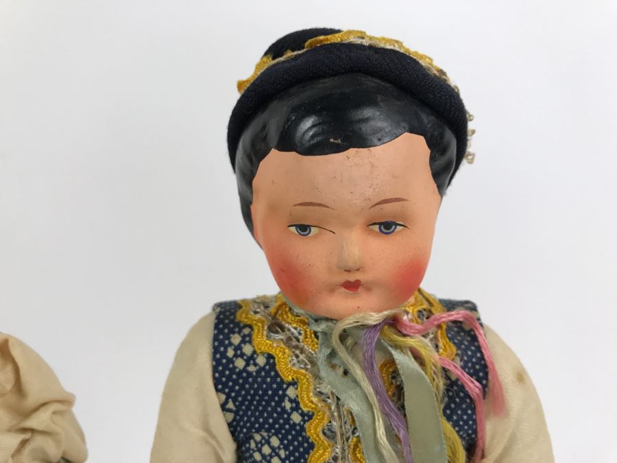 Pair Of Vintage Czechoslovakia Dolls [Photo 3]