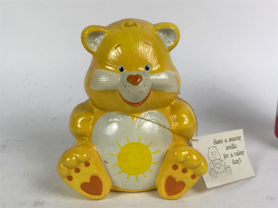 Vintage Care Bear Papier-Mache Bank [Photo 2]