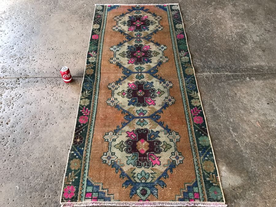 JUST ADDED - Vintage Turkish Rug 3' X 6'3' [Photo 2]