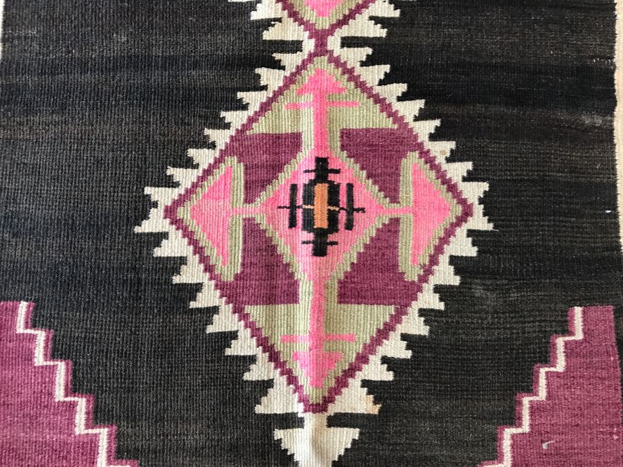 Vintage Turkish Kilim Rug With Vivid Colors 4'4' X 6'1' [Photo 5]