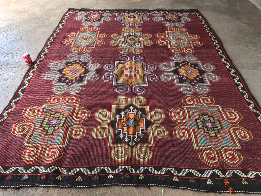 Vintage Turkish Kilim Rug 6'10' X 9'1' [Photo 10]