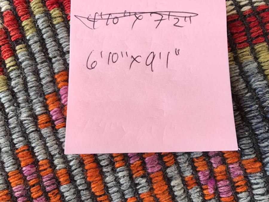 Vintage Turkish Kilim Rug 6'10' X 9'1' [Photo 16]