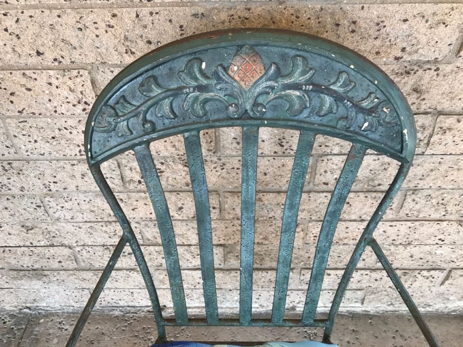 Set Of 4 Outdoor Metal Armchairs - 1'11'W X 2'D X 3'2'H [Photo 4]