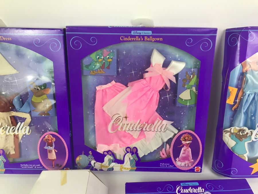 Collection Of Vintage Mattel Cinderella Outfits New In Box And Vintage Cinderella Doll New In Box [Photo 16]