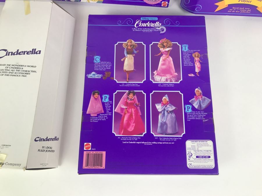 Collection Of Vintage Mattel Cinderella Outfits New In Box And Vintage Cinderella Doll New In Box [Photo 12]