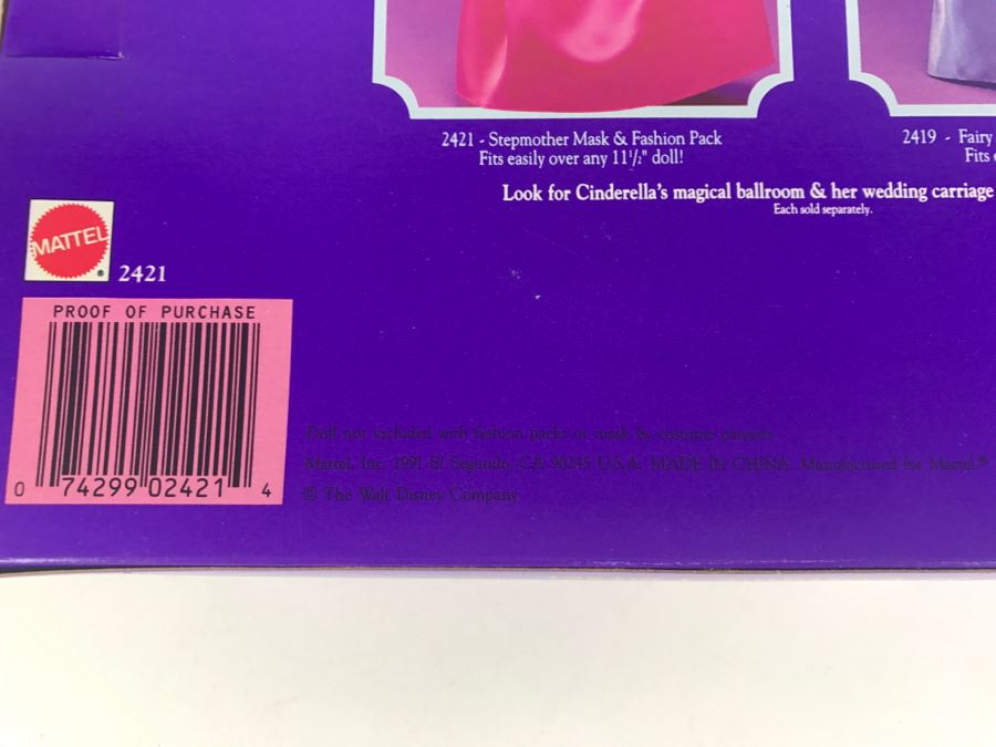 Collection Of Vintage Mattel Cinderella Outfits New In Box And Vintage Cinderella Doll New In Box [Photo 13]