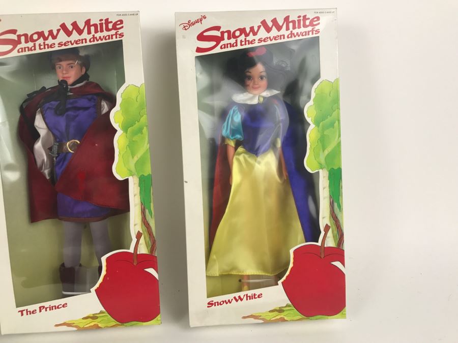 (3) Vintage Snow White And The Seven Dwarfs Dolls New In Boxes [Photo 9]