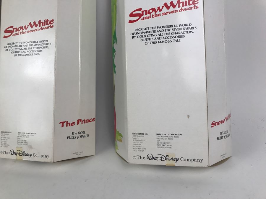 (3) Vintage Snow White And The Seven Dwarfs Dolls New In Boxes [Photo 16]