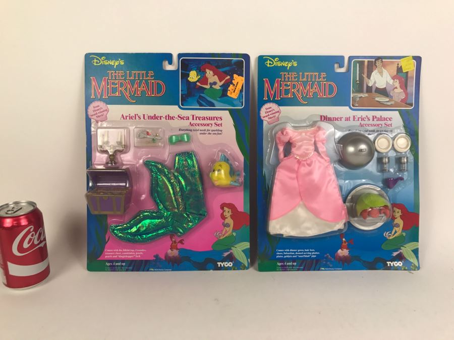 (2) Disney's The Little Mermaid Accessory Sets New In Packaging