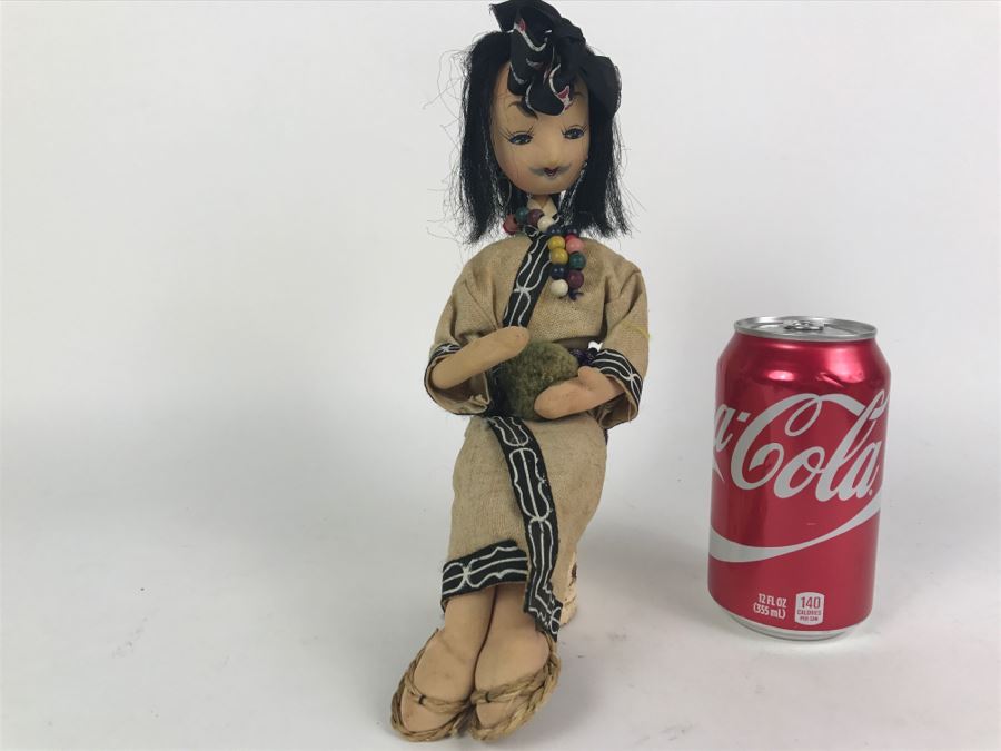 Vintage Caricature Of AINU Mixture Of White And Oriental Doll