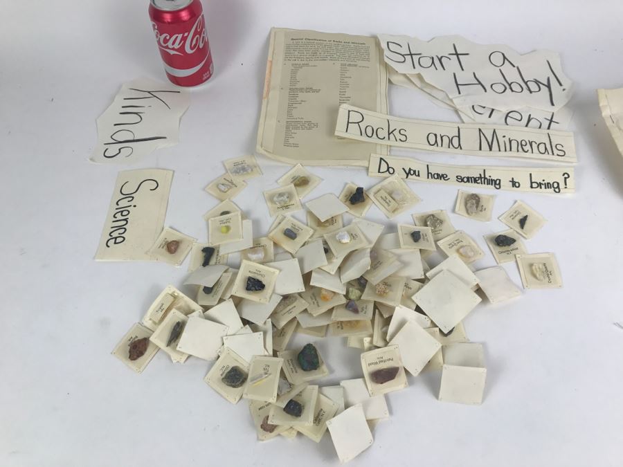 Various Labeled Rocks And Minerals Teaching Supplies