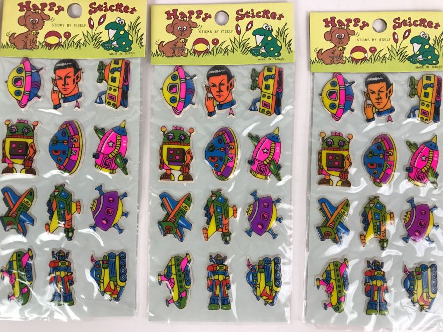 (14) New Vintage Stickers Star Trek, Robots, Animals [Photo 6]