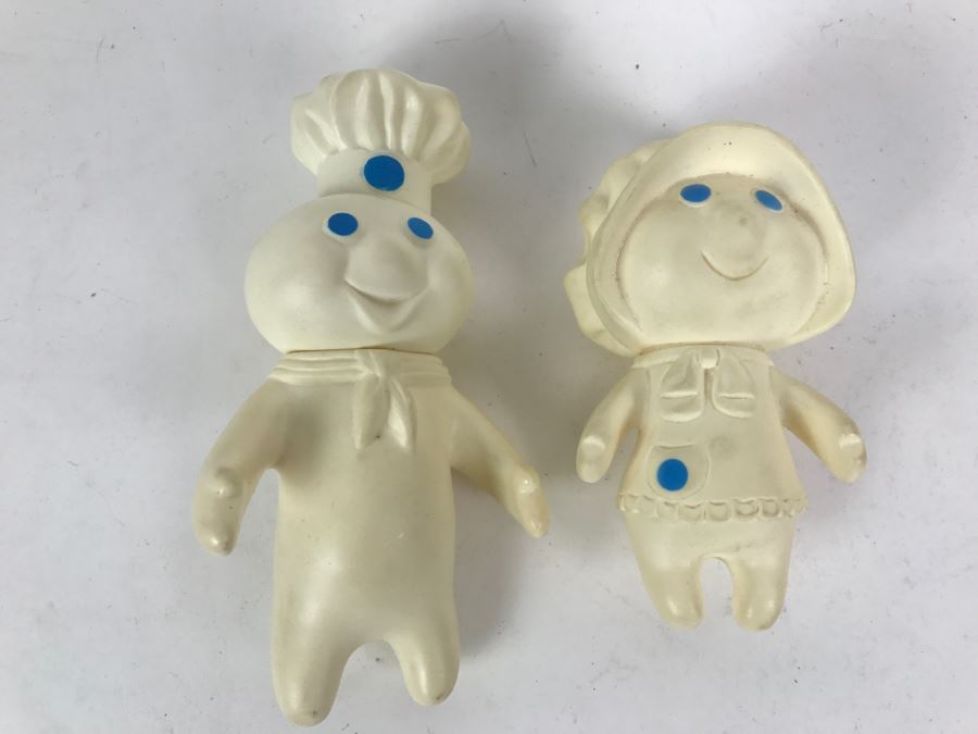 Vintage Pillsbury Doughboy And Pillsbury Doughgirl Vinyl Figurine Toy [Photo 2]