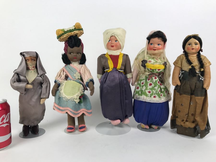 Collection Of Vintage International Dolls - See All Photos
